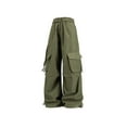 thumbnail image 3 of CYiJun Cargo Pants for Women Casual Drawstring Wide Leg Cargo Barrel Baggy Pants, 3 of 6