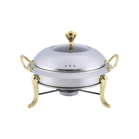 Alcohol Stainless Steel Chafing Dish Buffet Set for Hotel Trips Baking Aureate