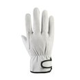 thumbnail image 3 of Work Gloves Leather Welding Safety Protection Garden Wear-Resistant Gloves Gray, 3 of 5