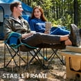 thumbnail image 4 of PORTAL Camping Loveseat Chair for 2 Person, Folding Double Outdoor Chair High Back for Adults, Supports 500 lbs, 4 of 7