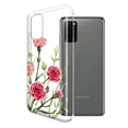thumbnail image 2 of FINCIBO Soft TPU Clear Case Slim Protective Cover for Samsung Galaxy S20+ Plus 6.7" 2020, Carnations Flowers, 2 of 4