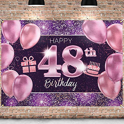 40th Birthday Decorations for Men Women Gold PAKBOOM Cheers to 40 Years Backdrop Banner