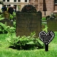 thumbnail image 5 of Heart Shaped Butterfly Memorial Mother Garden Stake Memorial Remembrance Plaque Stake for Cemetery Acrylic Grave Stake Waterproof Sympathy Garden Stake for Yard Grave Cemetery, 5 of 9