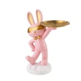 thumbnail image 3 of Figura de conejo organizador de escritorio Macarena Estatuilla de escritorio Rosado, 3 of 8