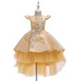 thumbnail image 2 of Esaierr 3-12Y Kids Toddler Girls Princess Dresses Wedding Dress Kids Piano Performance Dress, Trailing Girl Dress,Host Princess Dress Prom Ball Gown Tulle Dress, 2 of 7