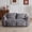 GREY, variant on Hforesty Giant Bean Bag chair sofa for Adults,cloud couch love seat Lounge Chair indoor for Living Room/ Bedroom,2pillows,non-slip bottom,No Assembly (Faux Rabbit Fur Fabric)YELLOW