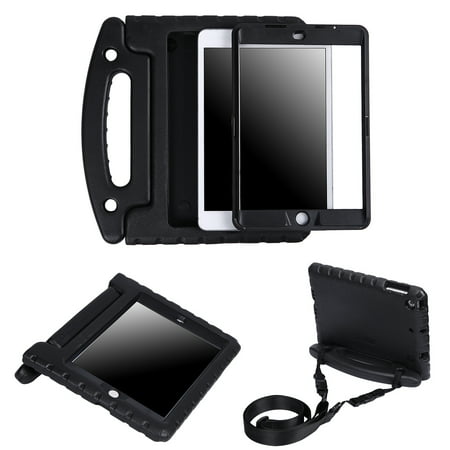 Mini Ipad First Generation Case HDE Case for iPad Mini 1 2 3 Heavy Duty Full Body Cover - Dual Layer Design with Built in Screen Protector and Shoulder Strap for Apple iPad Mini 1st 2nd 3rd Generation - Black ()
