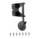 thumbnail image 5 of Rueda de puerta de madera pesada de 4" con soporte de montaje de metal, accesorio resistente Bien, 5 of 9