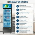 thumbnail image 4 of Ataucjin Commercial Display Refrigerator,13.1 Cu. Ft. Glass Door Display Refrigerator Upright Beverage Merchandiser with LED Light & Customizable Shelves,Perfect for Shops, Pubs, and Home Use, 4 of 7