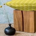 thumbnail image 3 of Yellow Chevron Fluffy Throw Pillow Cushion Cover, Vertical Retro Chevron Motif in Yellow Color Tones, Decorative Square Accent Pillow Case, 20" x 20", Avocado Green Yellow, by Ambesonne, 3 of 5