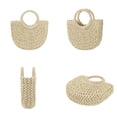 thumbnail image 3 of Bolso bandolera de paja Youjaree para mujer, tamaño pequeño, beige, 3 of 7