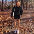 thumbnail image 5 of SUNBS Womens Sweatshirts Polo Collar Half-Button Oversized Long Sleeve Lounge Pullover Tops, 5 of 8