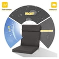 thumbnail image 2 of Drevy Outdoor Seat Cushions for Patio Furniture, Waterproof Replacement Patio Chair Cushion Set, 21 x 20 x 3 + 21 x 24 x 3 Inch, Dark Gray, 2 of 9