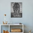 thumbnail image 4 of ADALE Lioness and Cubs Warm Animals Black and White Poster Canvas Painting Wall Art Poster for Bedroom Unframed 8x10 Inch, 4 of 6