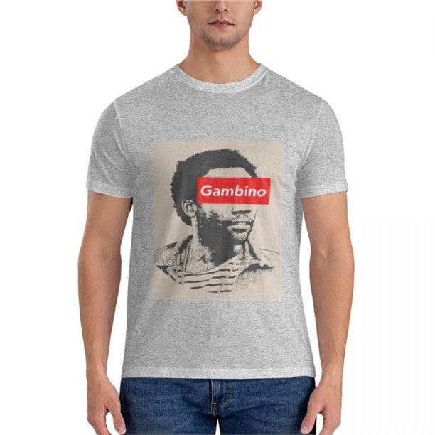 Camiseta de verano de marca para hombre camisa clásica de Gambino gran tamaño tops de verano