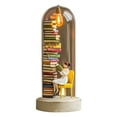 thumbnail image 5 of Dserhfy Reading in Tube Night Light Miniature Reader Figurine Statue Home Office Desktop LED Decorative Lamp Ornament Book Lover Gifts, 5 of 8