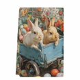 thumbnail image 2 of Easter Bunny Kitchen Towels Set of 1, Rabbits Spring Flowers Eggs Country Vintage Absorbent Dish Towels for Kitchen, Microfiber Hand Towel, Quick Drying Tea Towel for Cleaning Decorative Dishcloths, 2 of 7