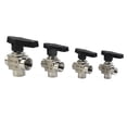 thumbnail image 6 of Light Weight And Easy Assembly Small Size Ball Valve 3 Way BSPP G1/2 G1/4 G3/8 High Pressure Inch Female Thread, 6 of 11