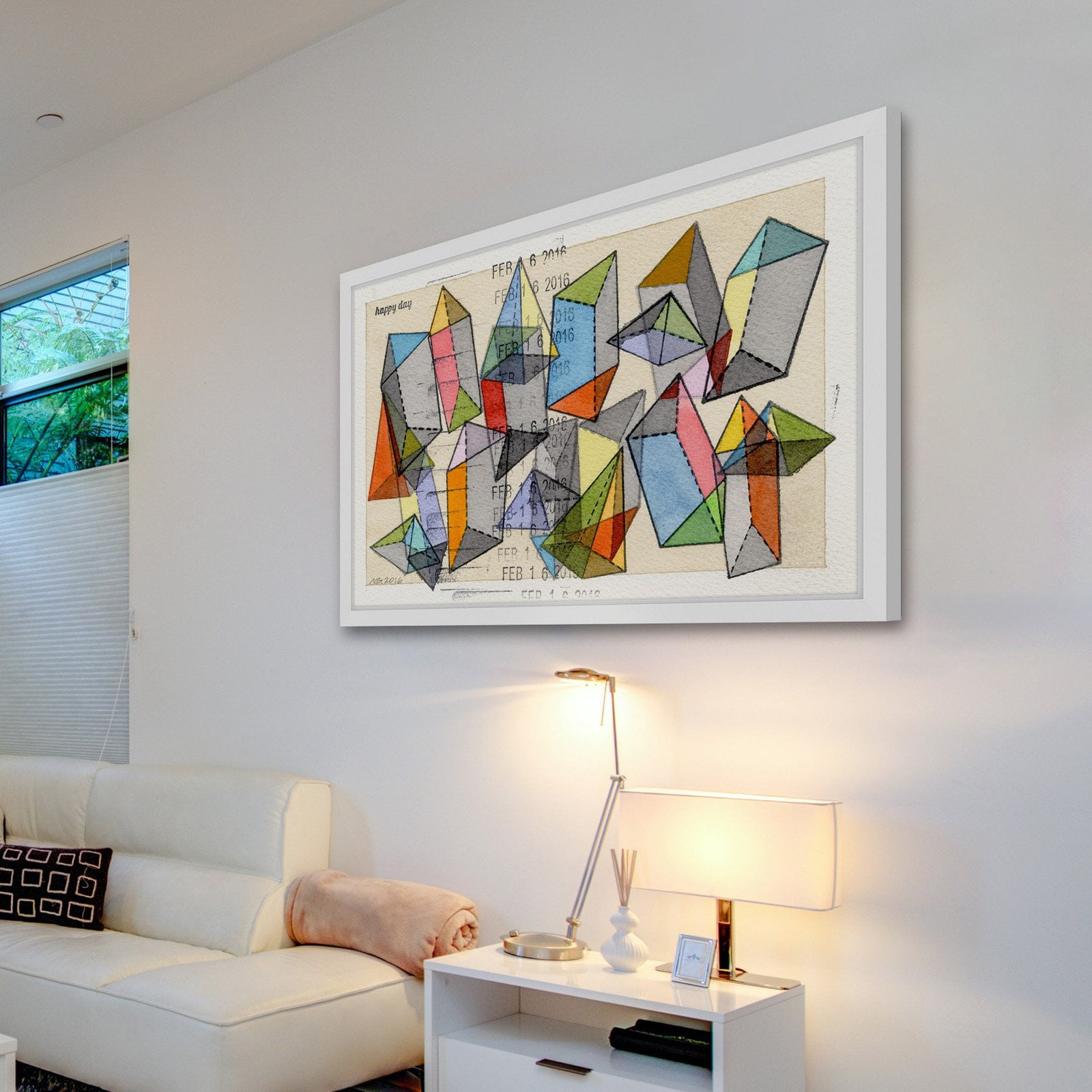 Marmont Hill "Happy Day" by Nikki Galapon Framed Painting Print