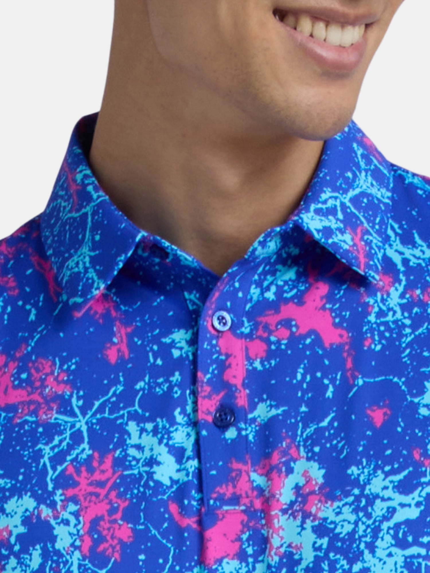 Birdie Bound Men's & Big Men's Novelty Print Golf Polo, Sizes S-5XL