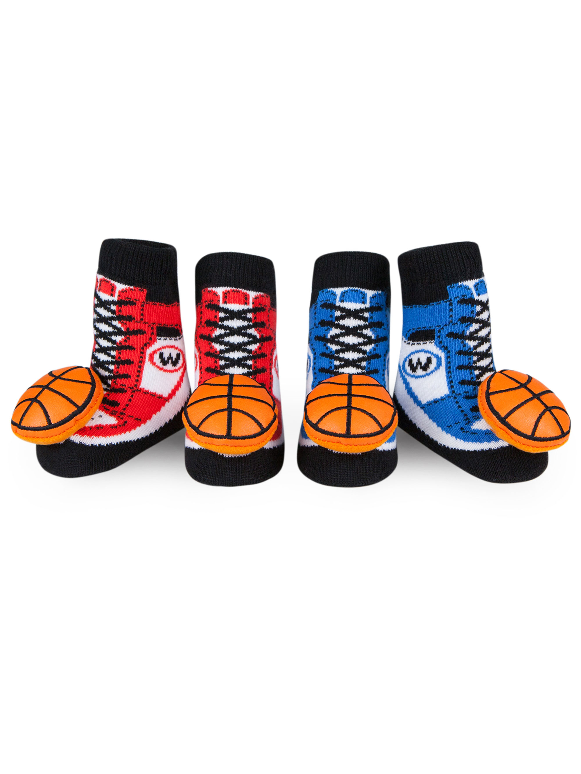 orange baby socks