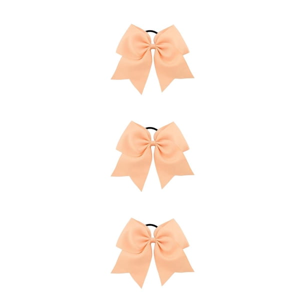 Banda para el cabello grande Qarigey Nudo de lazo Goma elástica gruesa Multicolor Rosa claro