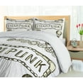 thumbnail image 5 of Ambesonne Vintage Duvet Cover Sets, Sketch Old Car Balloon, 2-Queen, Ivory Dark Olive Green, 5 of 7