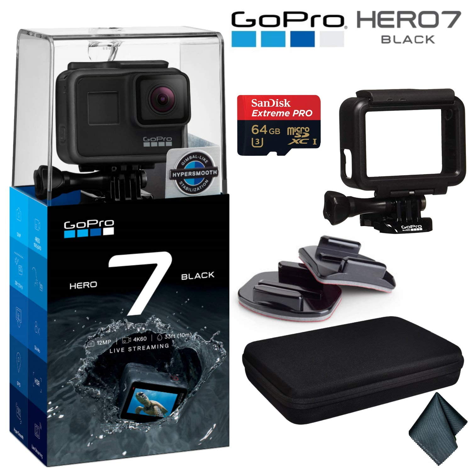 Extra Battery & Much More! Loaded Bundle GoPro Hero 5 Black Camera 64GB 