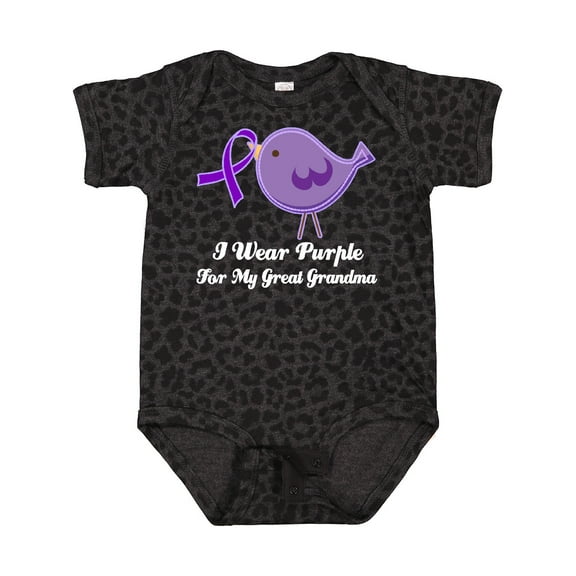 Inktastic Alzheimer's Awareness Great Grandma Girls Baby Bodysuit