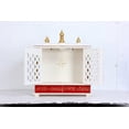 thumbnail image 4 of Wooden Temple For Home And Office/Hindu Pooja Temple/Mandir With Doors And Storage Cabinet/ Home Decor Or Office Household Shrine for Diwali, 4 of 4