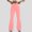 Pink, variant on Cloud Like Ultra High Waist Solid Bell Bottom Flare Pants High Stretch Full Length Casual Bootleg Leggings for Yoga Travel Work and All Daily Wear