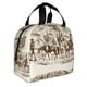 thumbnail image 2 of Easygdp Western Desert Cowboys2 Bolsa Térmica Premium - Tela Oxford Impermeable, Gran Capacidad, Bolsillo Frontal, Unisex para Trabajo, Escuela, Actividades al Aire Libre y Picnics, 2 of 8