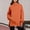 Orange, variant on GaThRRgYP Blouses for Women Dressy Long Sleeve Shirts,Women Casual Loose Turtleneck Long Sleeve Pullover Solid Blouse Sweatshirt Tops Blue S