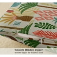 thumbnail image 4 of Set of 4 Vargottam 16x16 Inch Pillow Covers - 100% Cotton, Decorative Tree Print, Double-Sided Print with Concealed Zipper - Filler Not Included - Green, 4 of 7