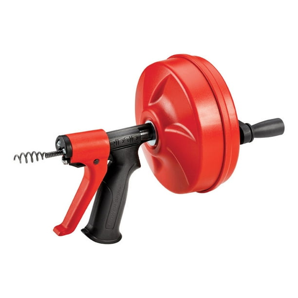 Ridgid PowerSpin+ 25 ft. L Pistol Grip Drum Auger