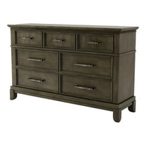 Furniture of America Parro Traditional Wood 7-Drawer Gray Dresser and Care Kit