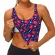 thumbnail image 3 of Fotbe Cute Crabs Sujetador Deportivo Largo sin Aros para Mujer con Almohadillas y Soporte Medio, Transpirable y Absorbente, Camiseta Tipo Chaleco o Tank Top-XX-Large, 3 of 8