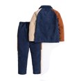 Casual Colorblock Collar Long Sleeve Multicolor Toddler Boy Twopiece