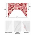 thumbnail image 5 of Red Pink Floral Spring Swag Valances for Windows, Small Curtains Drapes, Blooming Botanical Garden Kitchen Window Curtains Over Sink Rod Pocket Window Treatment Valance for Bedroom/Bathroom 56"x36", 5 of 5