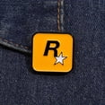 thumbnail image 3 of 1pc R Star Alloy Badge Brooch, Backpack Clothing Lapel Brooch Enamel Pin For Men, 3 of 5