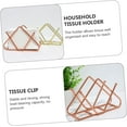 thumbnail image 4 of Vertical Napkin Holder,Iron V-shape Napkin Holder,Kitchen Table Decoration,Large Capacity Hotel Square Tissue Holder,Metal Freestanding Tissue Holder(Rose Gold C), 4 of 9