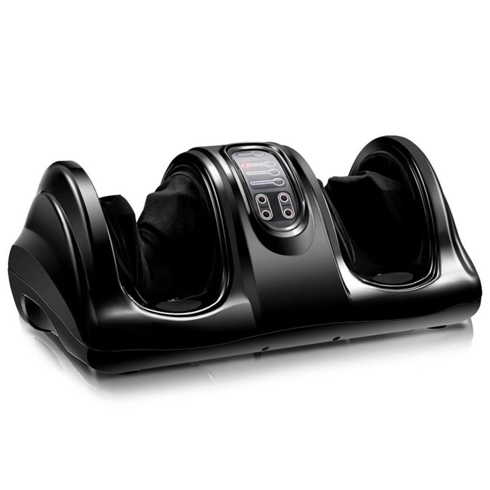 Pemberly Row ABS & Fabric Shiatsu Foot Massager w/ Remote Control in Black