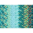 thumbnail image 1 of Ahgly Company Indoor Rectangle Patterned Turquoise Green Area Rugs, 8' x 10', 1 of 6