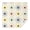 White-6, variant on 60x60in(152x152cm) Square Tablecloth, Waterproof Polyester Table Cover, Wrinkle Resistant & Washable Fabric for Dining, Kitchen, Picnic, Daisy Flowers Print