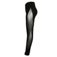 thumbnail image 4 of Women Net Yarn Stitching Stretch Under Running Tight Fitness Leggings Yoga Pants, 4 of 7