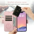 thumbnail image 5 of ELEHOLD Magnetic Wallet Case for iPhone 15 Flip PU Leather Case with Built-in Credit Card Slots Cash Pocket Stand Function Compatible with Mag Safe Magnetic Closure Shockproof Cover,pink, 5 of 6