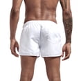thumbnail image 5 of Ceisia Men's Athletic Beach Shorts Straight Leg Pockets Elastic Waist Casual Sport Swim Trunks Summer Pants White L Gifts for Father, 5 of 8