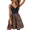 thumbnail image 2 of Mujer Casual con cuello en V sin mangas con estampado floral Chaleco suelto Sling Dress Pompotops ghjkhdj18888, 2 of 6