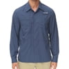 WEILANXIN Store Weilanxin Men's Sun Protection Fishing Shirts Long Sleeve Travel Work Shirts for Men UPF50+ Button UP Shirts with Zipper Pockets Navy M