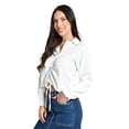 thumbnail image 2 of Blusa con jareta ajustable Roman Fashion /Juvenil, 1838 (Blanco) blanco CH, 2 of 5
